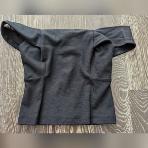 Anthropologie black off shoulder top